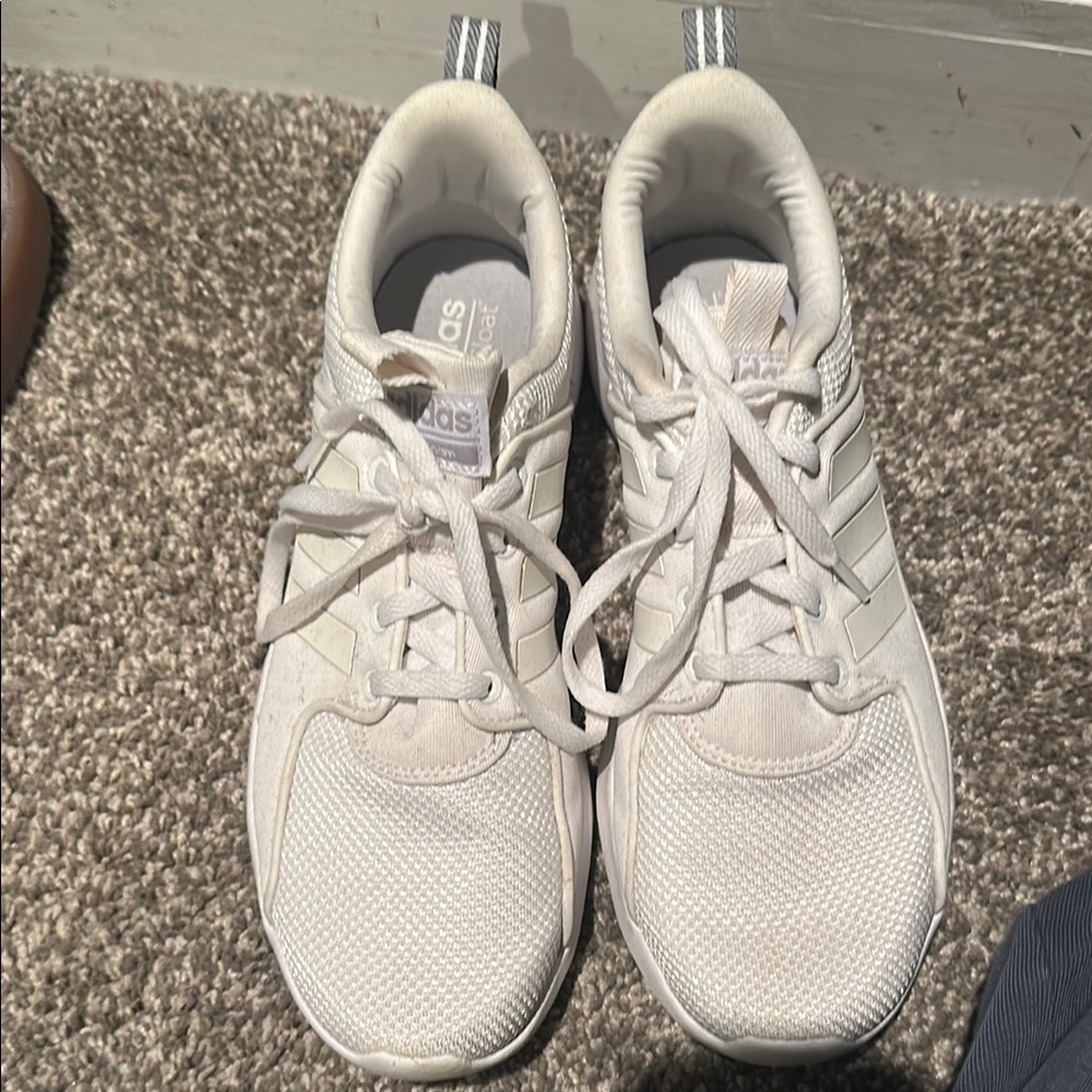 Adidas cloud foam white sneakers